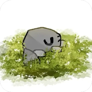 Стикер Камень @TgEmodziBot - 8