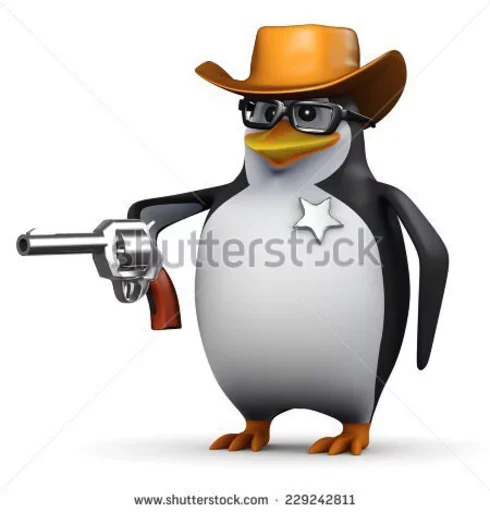 Sticker пингвин в очках - 5