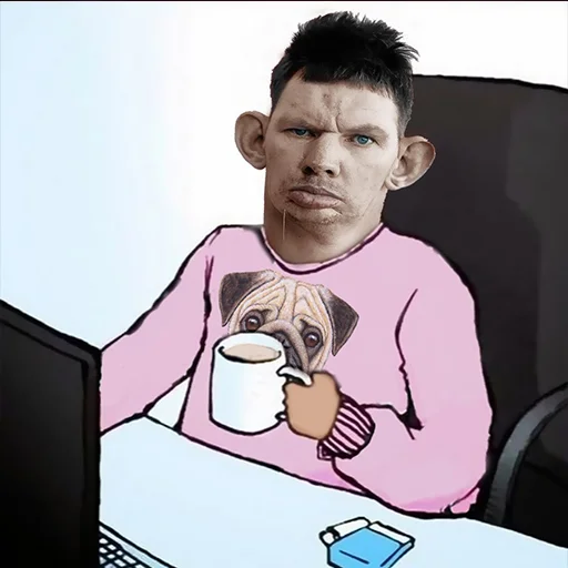 human face computer clothing