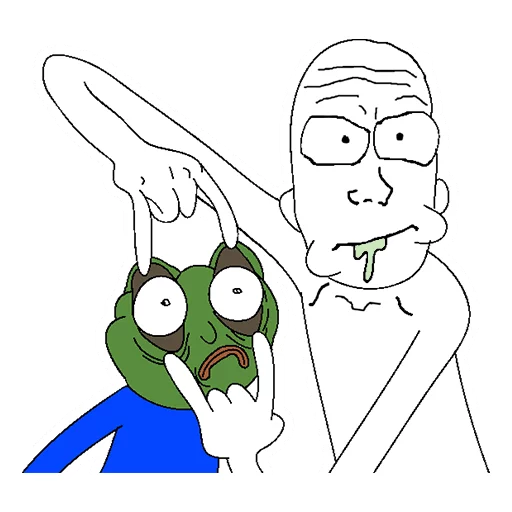 Sticker Pepe And Feels Guy - 3