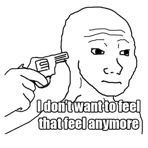 Sticker Pepe And Feels Guy - 0