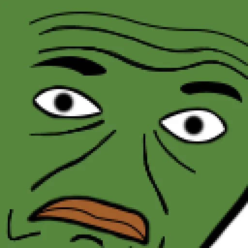 Sticker pepe и peepo  - для важных разговоров (почему рот в говне?) - 1