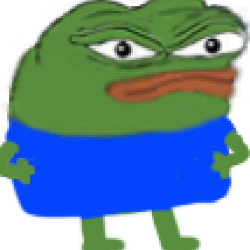 Sticker pepe и peepo  - для важных разговоров (почему рот в говне?) - 0