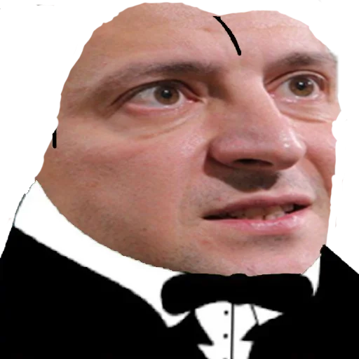 human face person bow tie