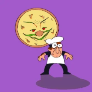 Стикер Пицца тавер И культ овчины - 11