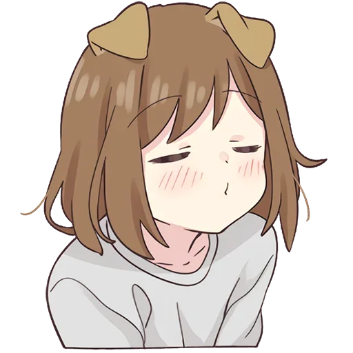 Стикер Пёсик-тян 2 @nyasticks - 8