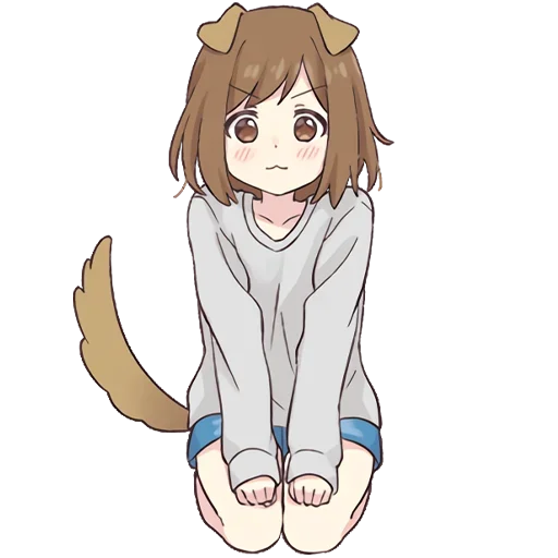 Стикер Пёсик-тян 2 @nyasticks - 4