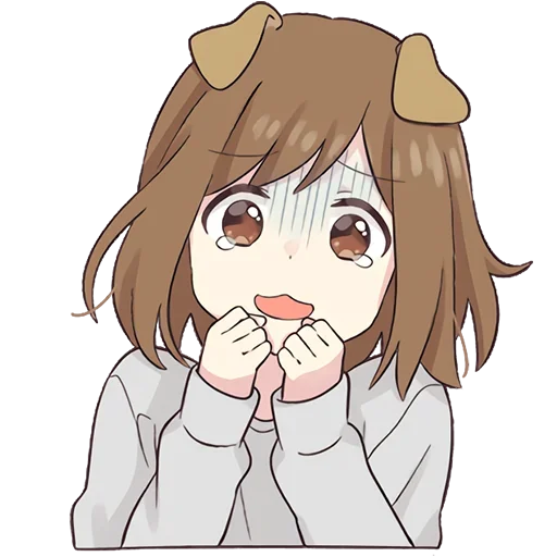 Стикер Пёсик-тян 2 @nyasticks - 3