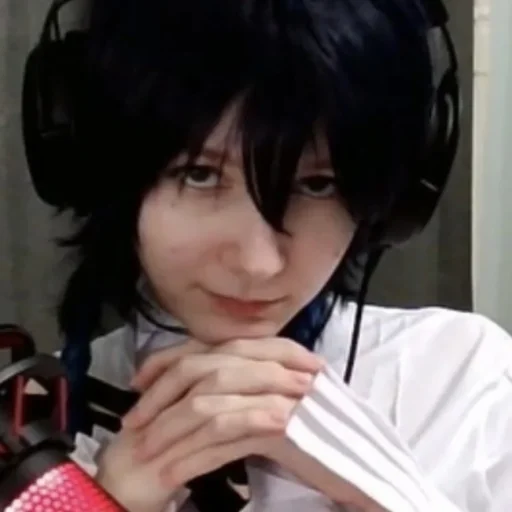 person human face bangs