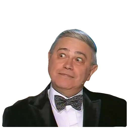 human face man bow tie