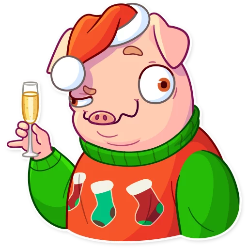 Sticker Piggy2019 - 1