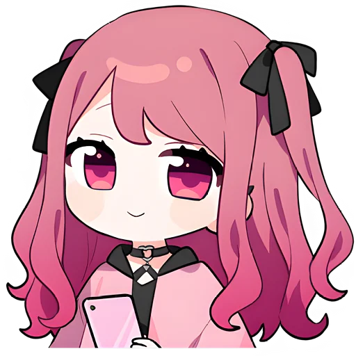 Стикер Пинк-чан @nyasticks - 11