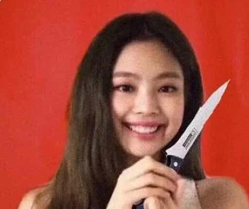 person human face knife