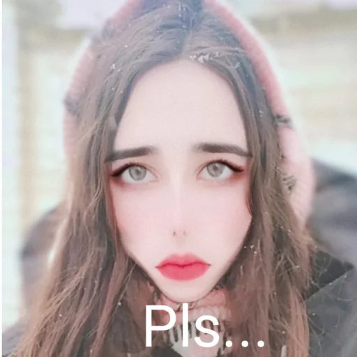 человеческое лицо губная помада ресница