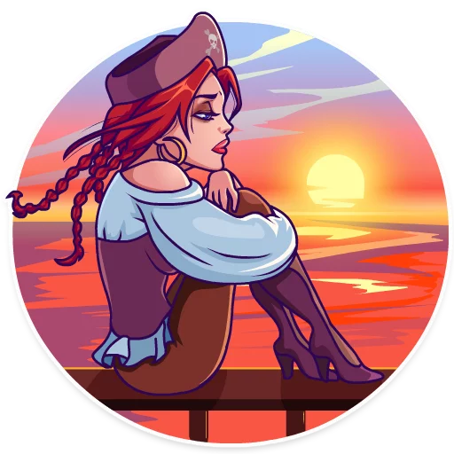 Стикер Rica the Pirate - 1
