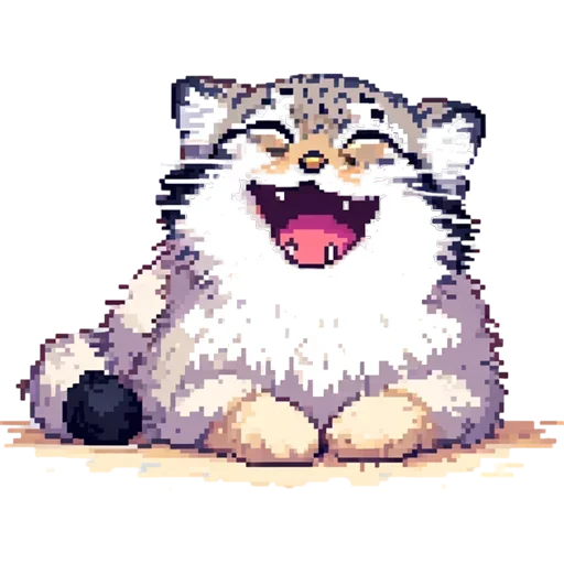 Sticker Pixel_Manul_Emodji_All_by_e4zybot - 1