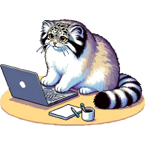 Sticker Pixel_Manul_Emodji_All_by_e4zybot - 1