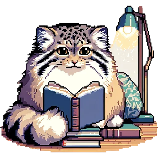 Sticker Pixel_Manul_Emodji_All_by_e4zybot - 1