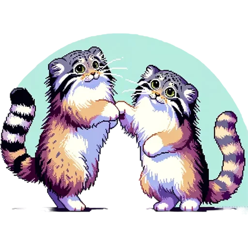 Sticker Pixel_Manul_Emodji_All_by_e4zybot - 1