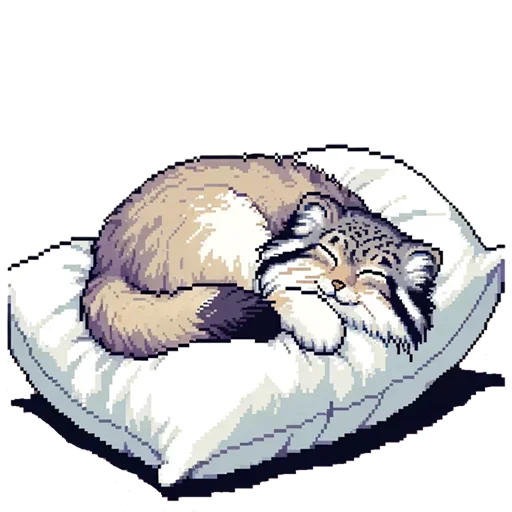 Sticker Pixel_Manul_Emodji_All_by_e4zybot - 1