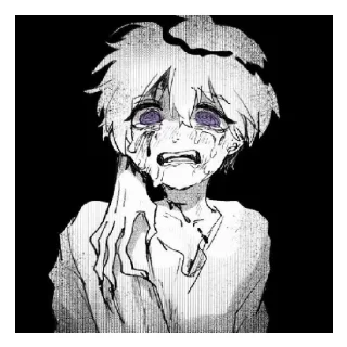 Sticker Плачь😭 и грусть😔 - 4