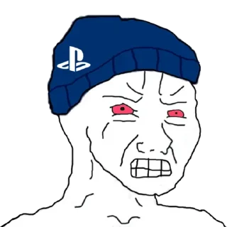 Sticker Playstation govno - 4