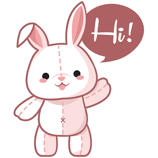 cute plush bunny - 