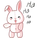 Sticker cute plush bunny - 2