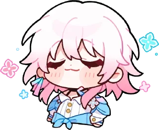 Стикер Март 7 | @honkaistarrailofficial - 1