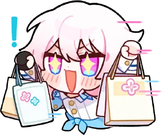 Стикер Март 7 | @honkaistarrailofficial - 2