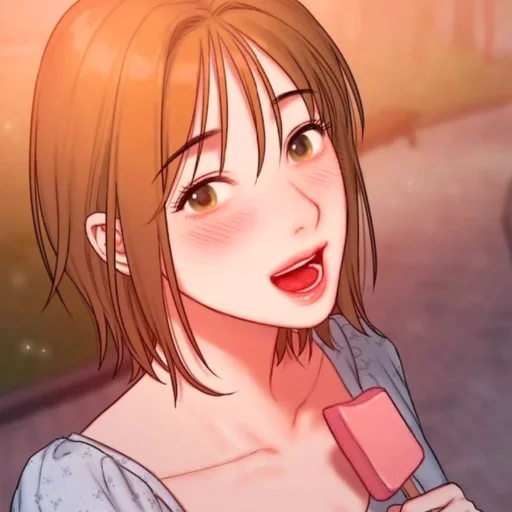 anime cartoon human face