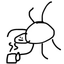 Стикер папей гавна - 1