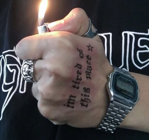 handwriting person watch