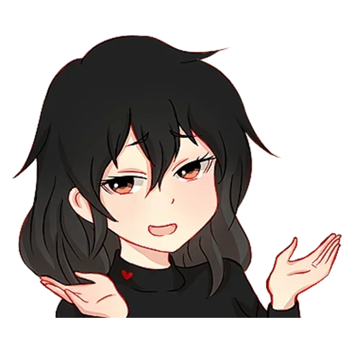 Sticker Послушная девочка @nyasticks - 9