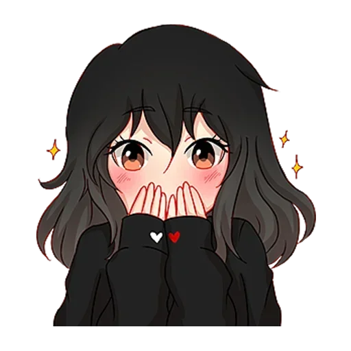 Sticker Послушная девочка @nyasticks - 0