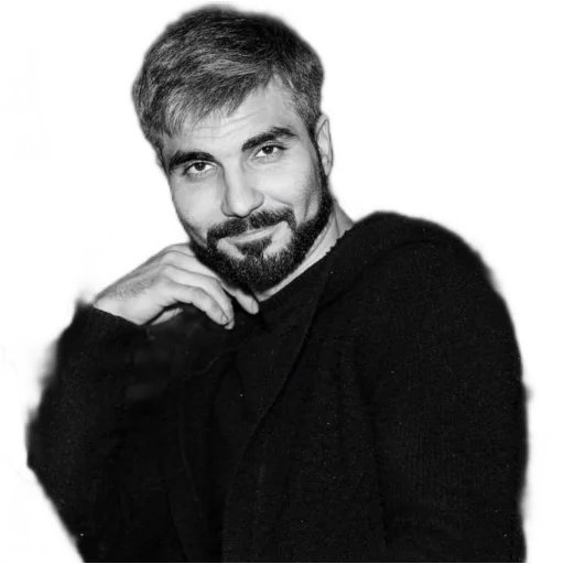 human face portrait human beard