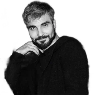 human face portrait human beard