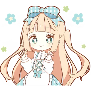 Sticker Повседневная Алиса @nyasticks - 9