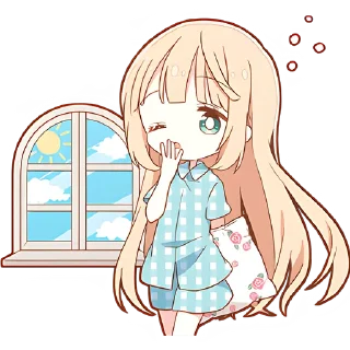 Sticker Повседневная Алиса @nyasticks - 7