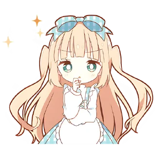 Sticker Повседневная Алиса @nyasticks - 2