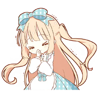 Sticker Повседневная Алиса @nyasticks - 0