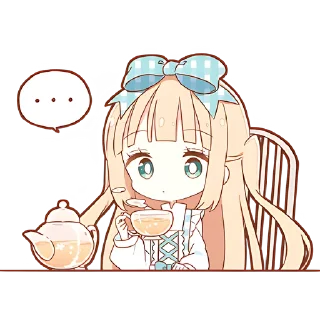 Sticker Повседневная Алиса @nyasticks - 4