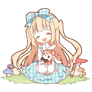 Sticker Повседневная Алиса @nyasticks - 10