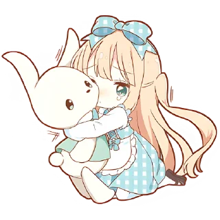 Sticker Повседневная Алиса @nyasticks - 8