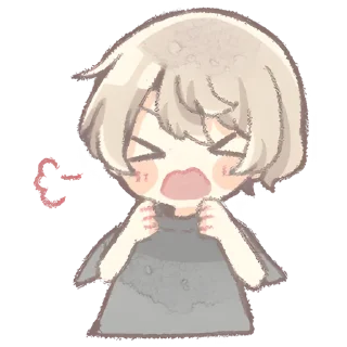 Sticker Повседневный кун @nyasticks - 8