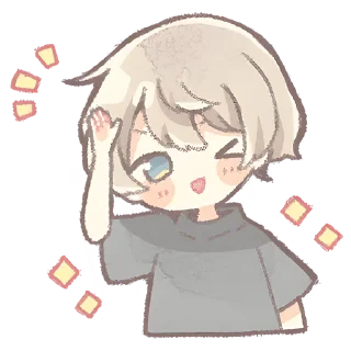 Sticker Повседневный кун @nyasticks - 6