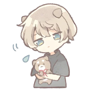 Sticker Повседневный кун @nyasticks - 9