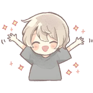 Sticker Повседневный кун @nyasticks - 3