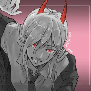 Sticker Power Chainsaw Man || @ivelazr - 8