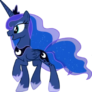 Sticker Princess Luna | @MyLittlePony_bots - 0